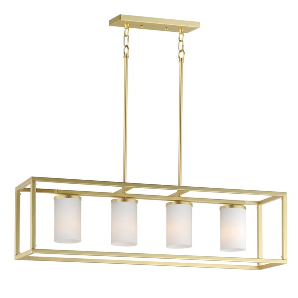 Maxim Lighting Lateral 4-Light Linear Pendant, Satin Brass 10288SWSBR - main
